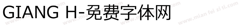 GIANG H字体转换